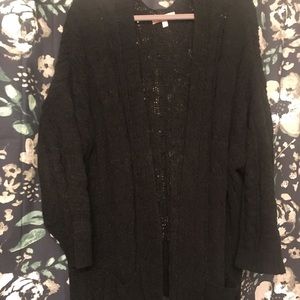 Black cardigan
